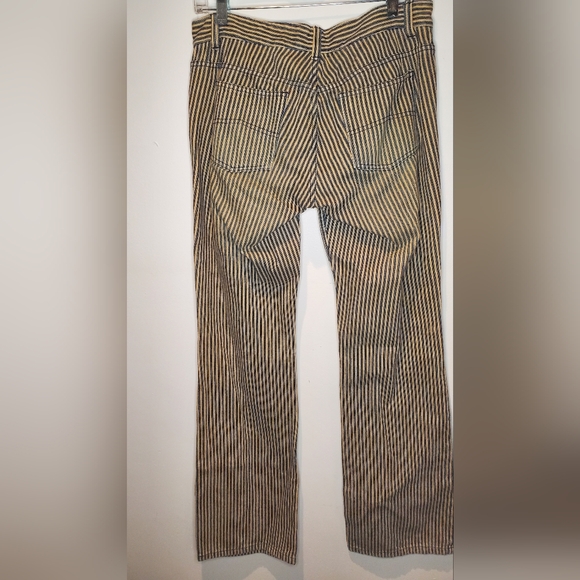 ARMANI EXCHANGE - size 8- striped pants-stretch 100%cotton - Picture 2 of 5
